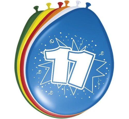 Ballonnen 11 jaar - 8 stuks