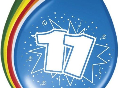 Ballonnen 11 jaar - 8 stuks