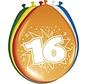 Ballonnen 16 jaar - 8 stuks