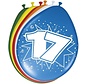 Ballonnen 17 jaar - 8 stuks