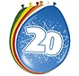 Ballonnen 20 jaar - 8 stuks