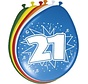 Ballonnen 21 jaar - 8 stuks