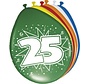 Ballonnen 25 jaar - 8 stuks