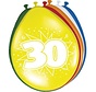 Ballonnen 30 jaar - 8 stuks