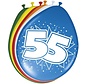 Ballonnen 55 jaar - 8 stuks