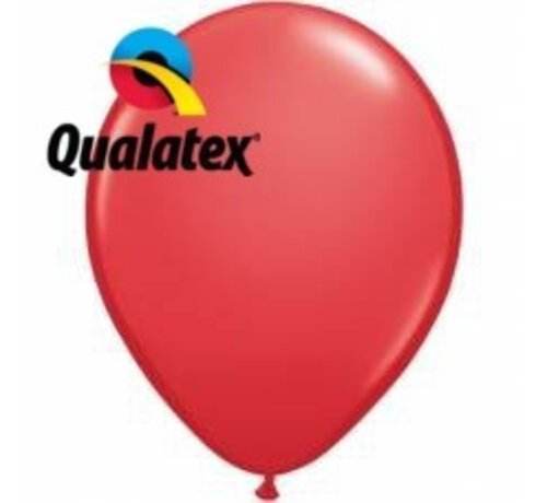 Ballonnen Rood 28cm 100 stuks | Qualatex