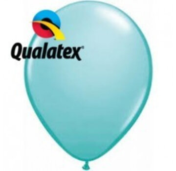 Ballonnen Carribean Blauw 28cm 100 stuks | Qualatex