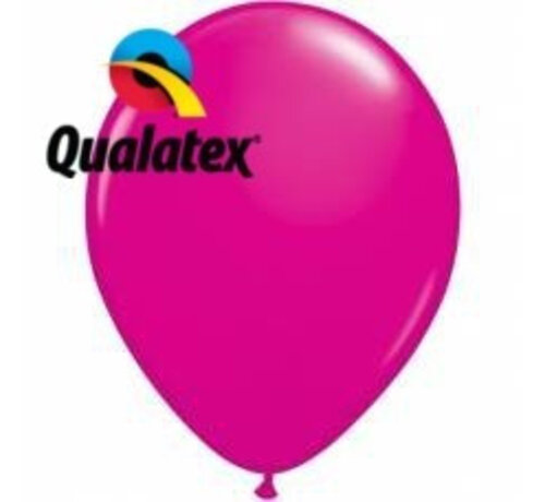Ballonnen Fuchsia 28cm 100 stuks | Qualatex