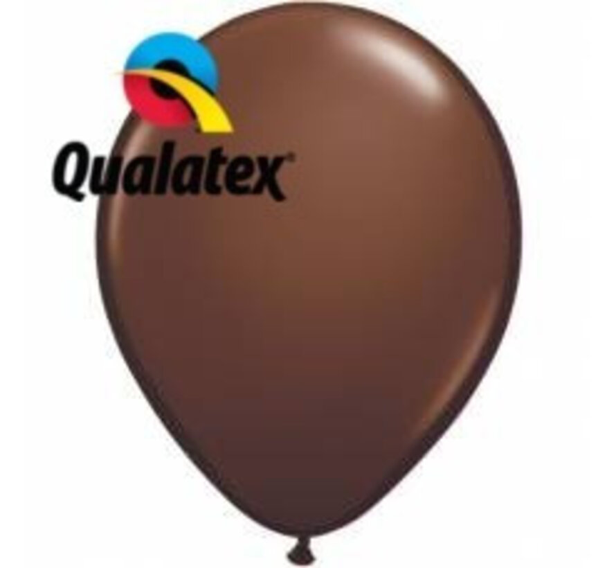 Ballonnen Chocolade Bruin 28cm 100 stuks | Qualatex