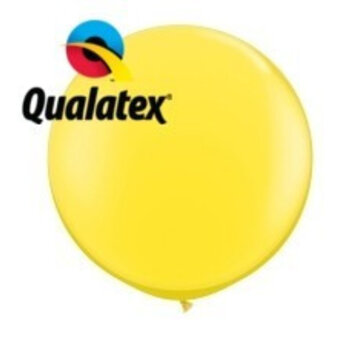Grote ballon Geel 90cm 1 stuks | Qualatex