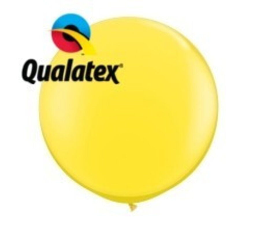 Grote ballon Geel 90cm 1 stuks | Qualatex