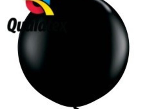Grote ballon Zwart 90cm 1 stuks | Qualatex