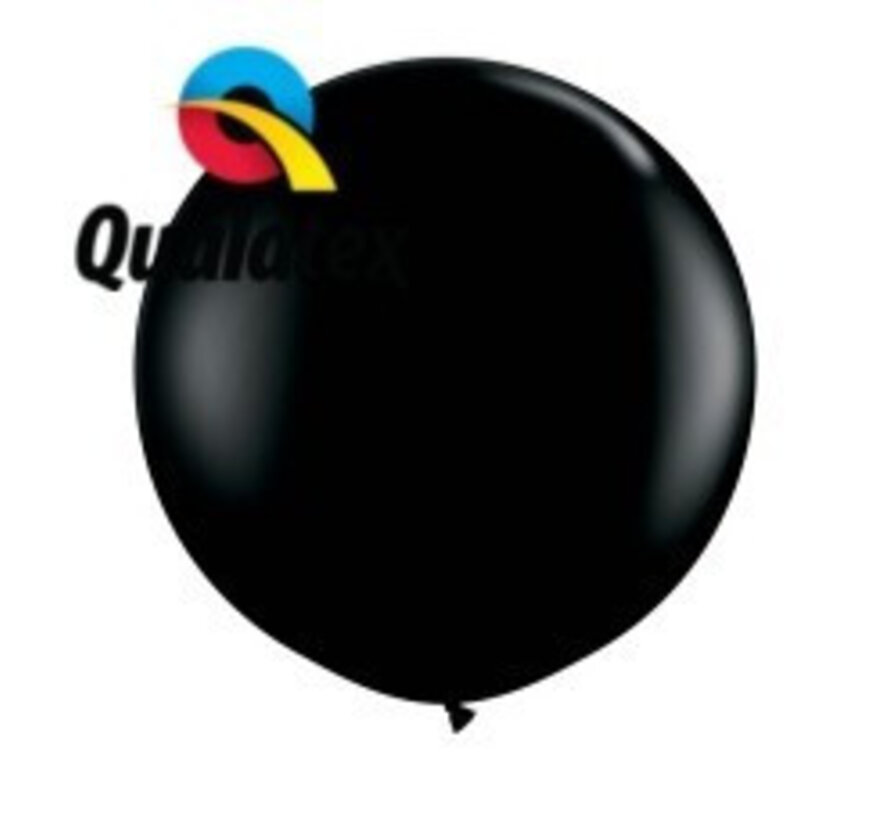 Grote ballon Zwart 90cm 1 stuks | Qualatex