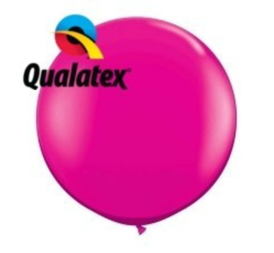 Grote ballon Fuchsia 90cm 1 stuks | Qualatex
