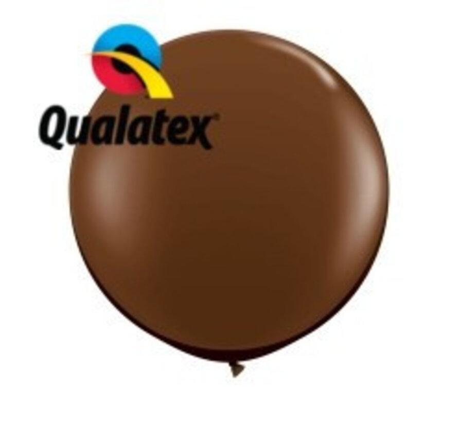 Grote ballon Chocolade Bruin 90cm 1 stuks | Qualatex