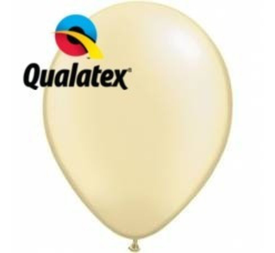 Ballonnen Pearl Ivoor 28cm 100 stuks | Qualatex