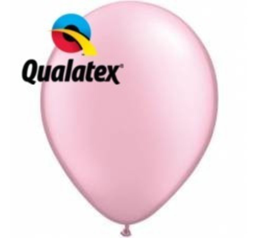 Ballonnen Pearl Roze 28cm 100 stuks | Qualatex