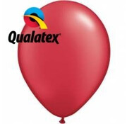 Ballonnen Pearl Rood 28cm 100 stuks | Qualatex
