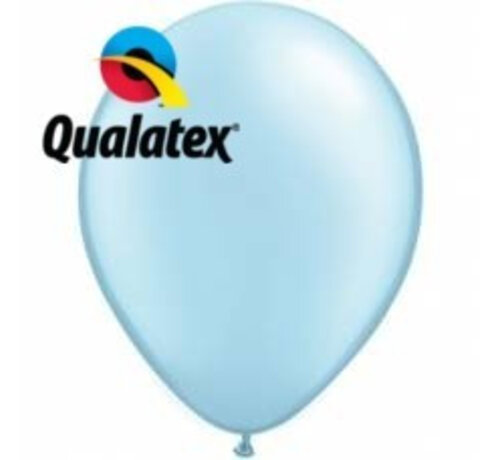 Ballonnen Pearl Licht Blauw 28cm 100 stuks | Qualatex