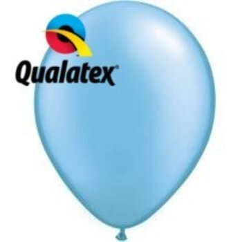 Ballonnen Pearl Azure Blauw 28cm 100 stuks | Qualatex