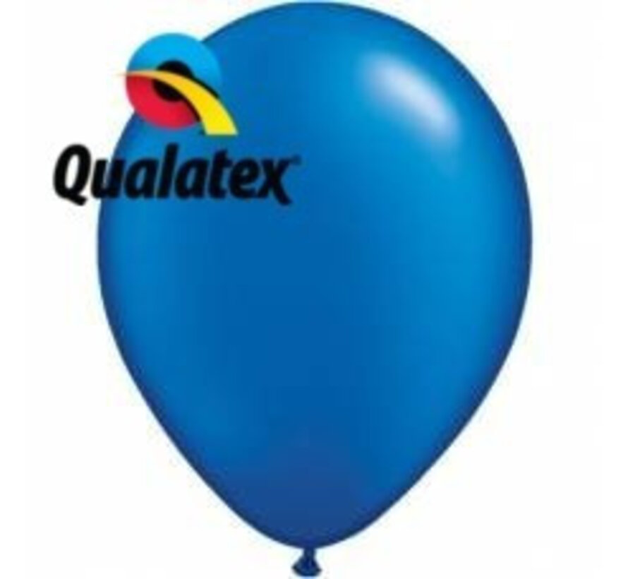 Ballonnen Pearl Sapphire Blauw 28cm 100 stuks | Qualatex