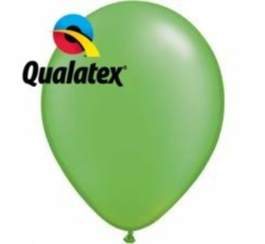 Ballonnen Pearl Limegroen 28cm 100 stuks | Qualatex
