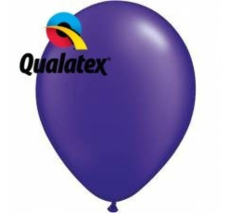 Ballonnen Pearl Paars 28cm 100 stuks | Qualatex