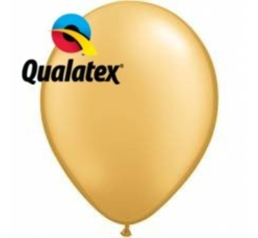 Ballonnen Goud Metallic 28cm 100 stuks | Qualatex