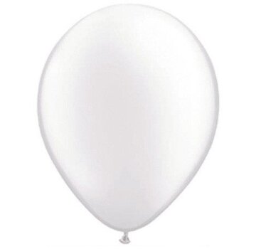 Ballonnen Pearl Wit 15cm 100 stuks | Qualatex