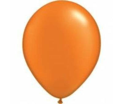Ballonnen Pearl Oranje 15cm 100 stuks | Qualatex