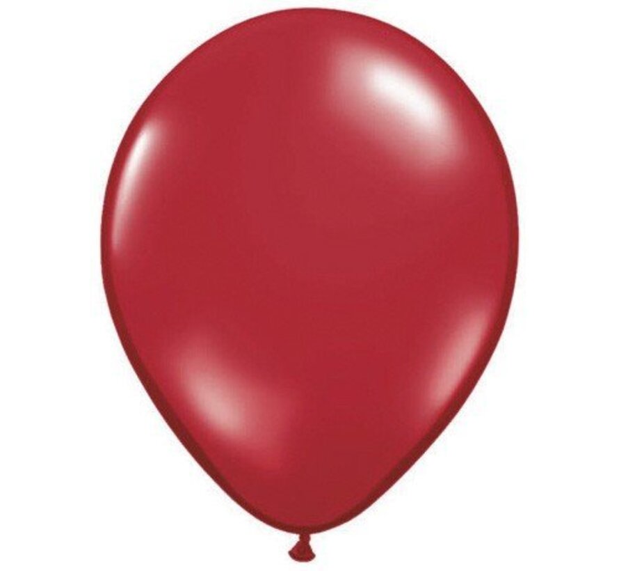 Ballonnen Pearl Rood 15cm 100 stuks | Qualatex