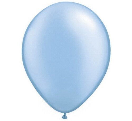 Pearl Azure Blauw ballonnen Qualatex - 100 stuks