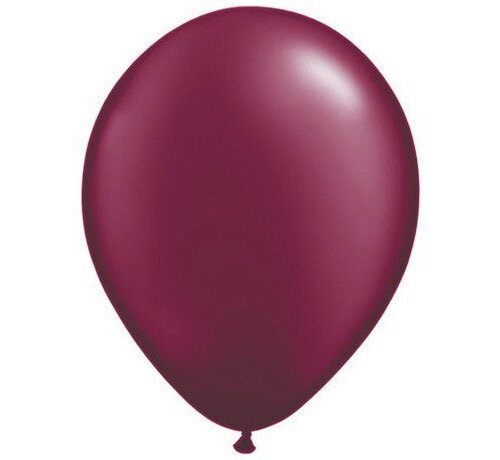 Pearl Bordeaux Rood ballonnen Qualatex - 100 stuks