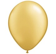 Goud Metallic ballonnen Qualatex - 100 stuks