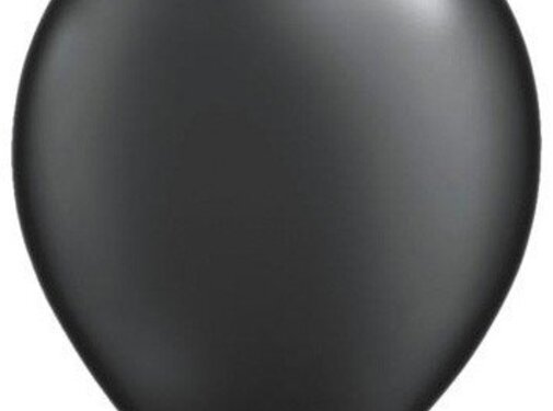 Pearl Zwart ballonnen Qualatex - 100 stuks