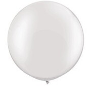Pearl Wit grote ballon Qualatex - 1 stuks
