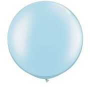 Pearl Licht Blauw grote ballon Qualatex - 1 stuks