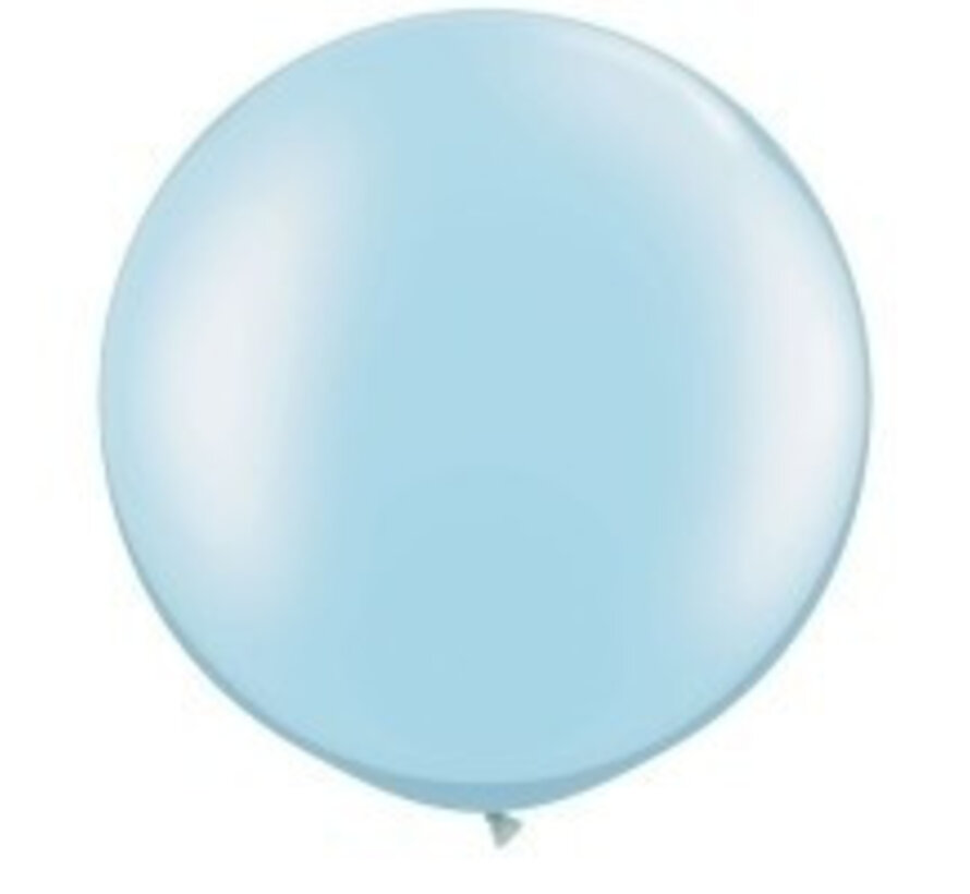 Pearl Licht Blauw grote ballon Qualatex - 1 stuks