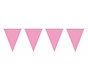 Vlaggenlijn Effen Baby Roze 10m inclusief lint