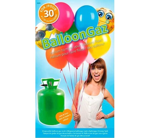 Helium tank geschikt voor 30 ballonnen