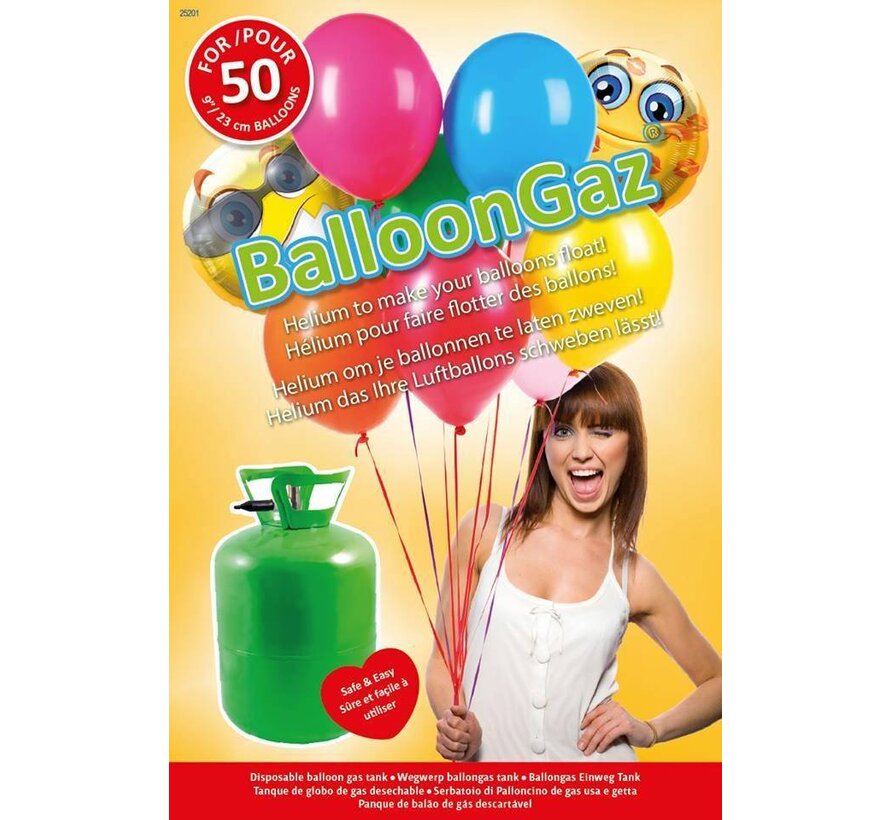 Helium tank geschikt voor 50 ballonnen