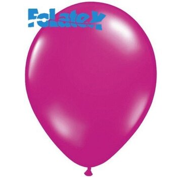 Ballonnen Magenta Metallic 30cm 10 stuks | Folatex