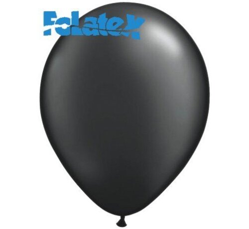 Ballonnen Zwart Metallic 30cm 10 stuks | Folatex