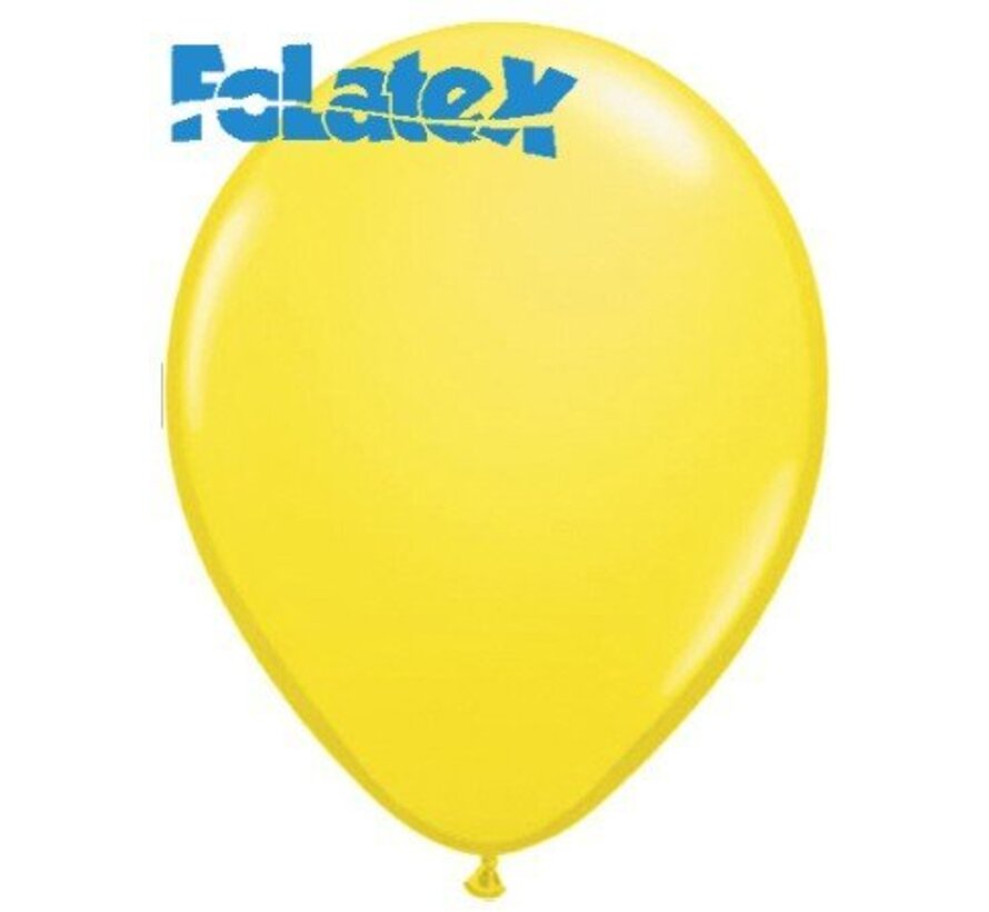 Ballonnen Geel Metallic 30cm 10 stuks | Folatex