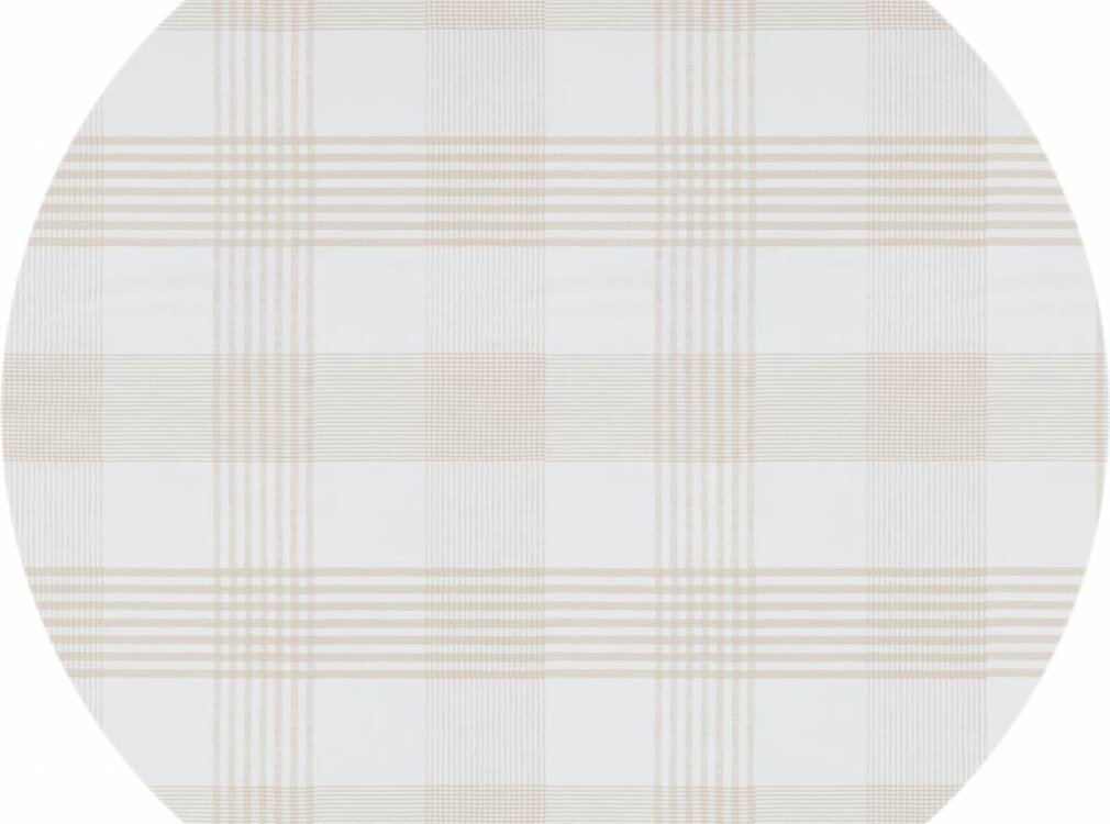 MixMamas Tafelzeil Eco theedoek beige rond 140cm
