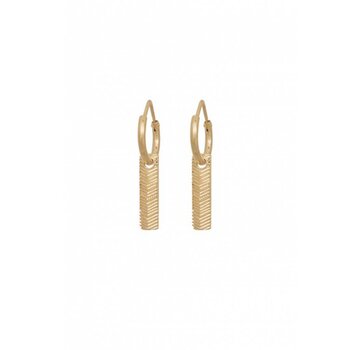 Anna + Nina Herringbone Ring Earring