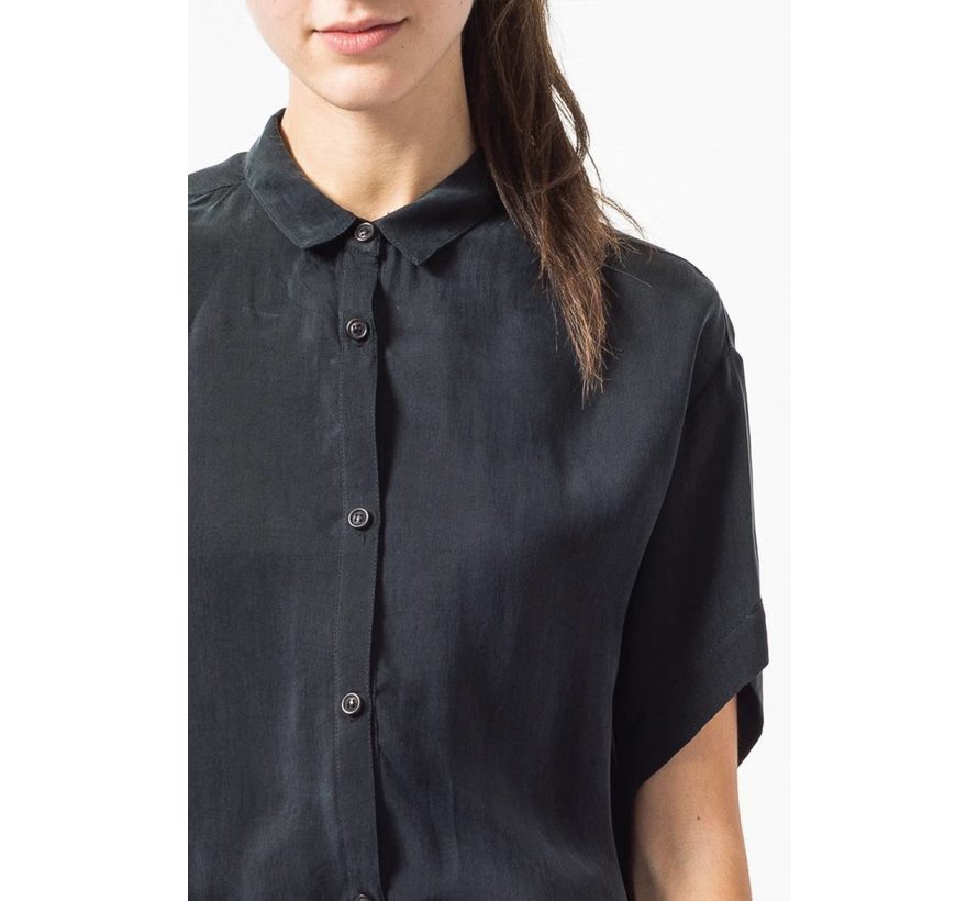 Cupro shirt with Collar