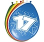 Ballonnen 17 jaar - 8 stuks