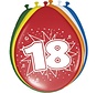 Ballonnen 18 jaar - 8 stuks