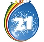 Ballonnen 21 jaar - 8 stuks